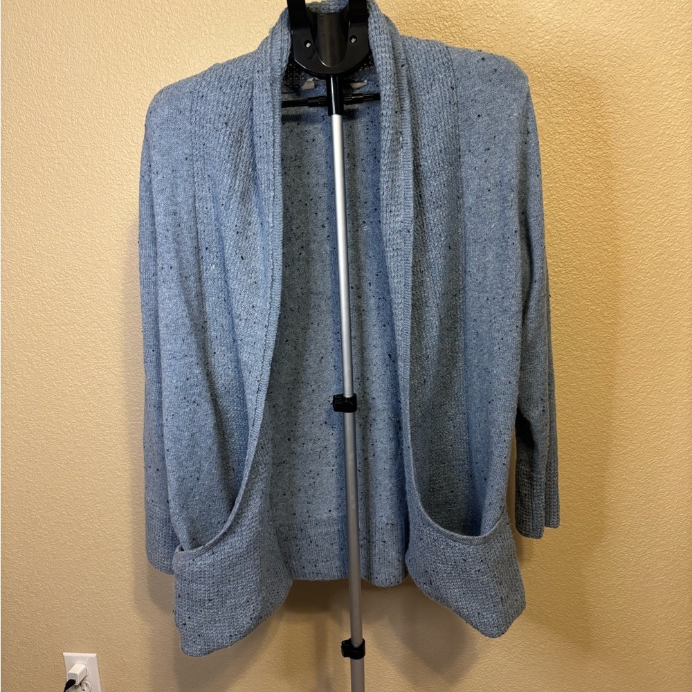 Women's Chloe & Jasmine Blue Open‎ Front Cardigan Sweater XL
